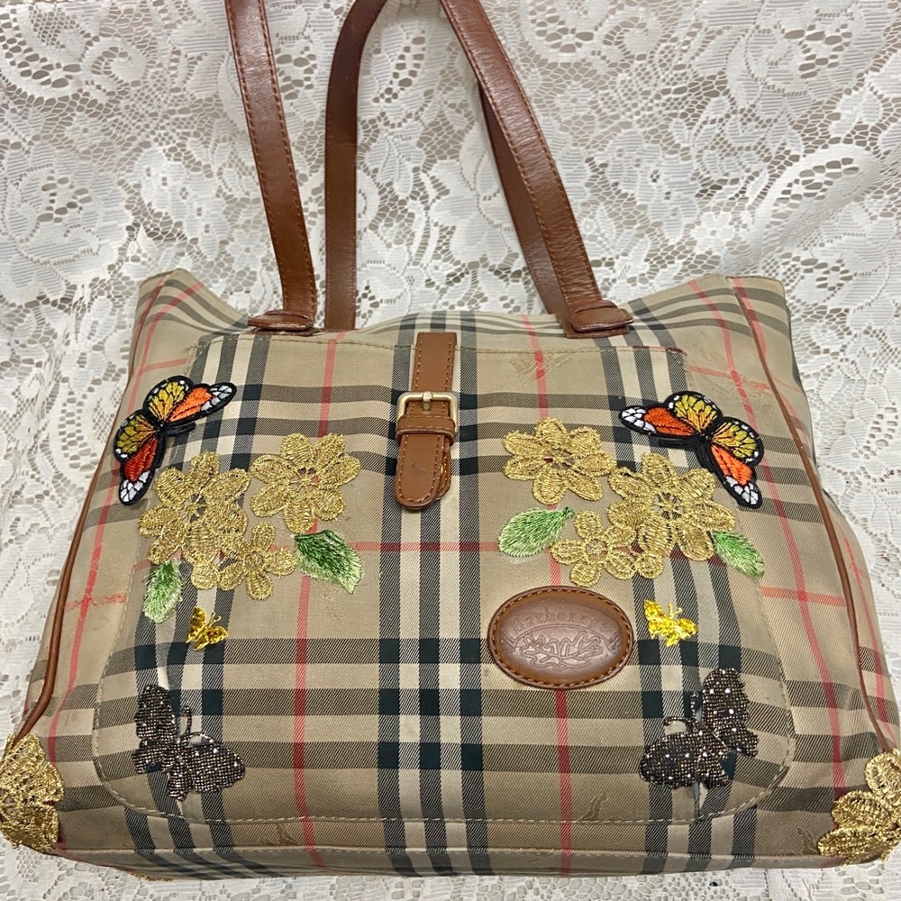 Burberry Nova Check Hand-Shoulder Bag Tote - Picture 1 of 15
